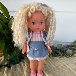 1988 Mattel Lil Miss Dress up Vintage Doll Blonde 90s Heart on