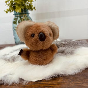4” Koala pellet plush Fun Farm Dakin 1978 70s stuffed animal toy round bottom collectible retro