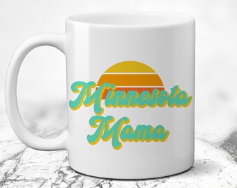 Minnesota Mama Coffee Mug. Great Lakes Tea Cup. Mom Vibes. New Mother. Mommy Teacup. Baby Shower Gift. Tea. Wife Push Present. MN Style.