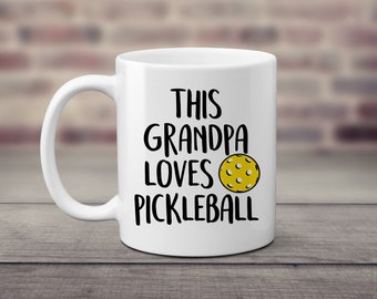 This Grandpa Loves Pickleball. Pickleballer. Gramps Pops Papa. Pop Pop. Coffee Lover. Father's Day Gift. Birthday or Holiday Present.