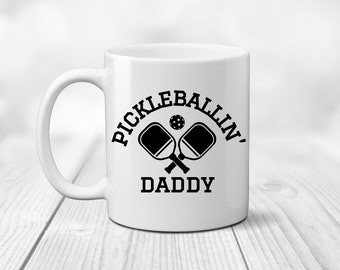 Pickleballer Daddy Coffee Mug. Pickleballing Lover. I love Playing Pickleball. New Father. Gift New Daddy.