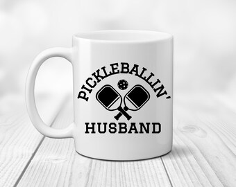 Pickleballer Husband Coffee Mug. Pickleballing Lover. I love Playing Pickleball. New Husband. Gift for New Husband. Newlywed. Wedding Gift.