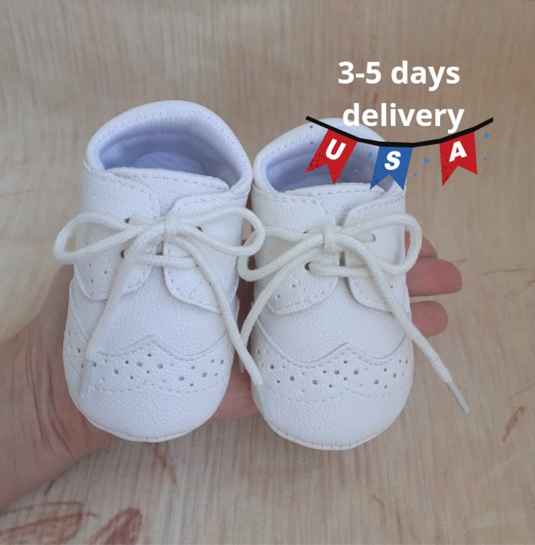 Baby Boy Baptism Shoes, White Shoes Boy, Christening Shoes, Oxford