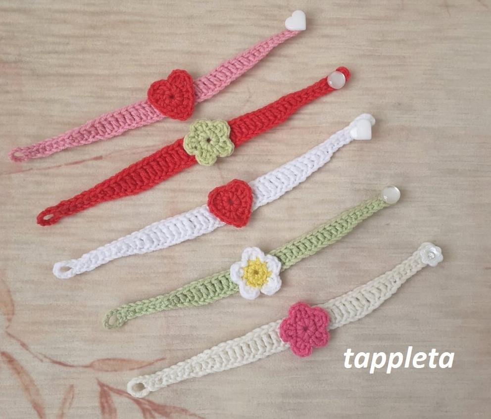 Crochet Bracelet Pattern Easy Crochet Friendship Bracelets Etsy