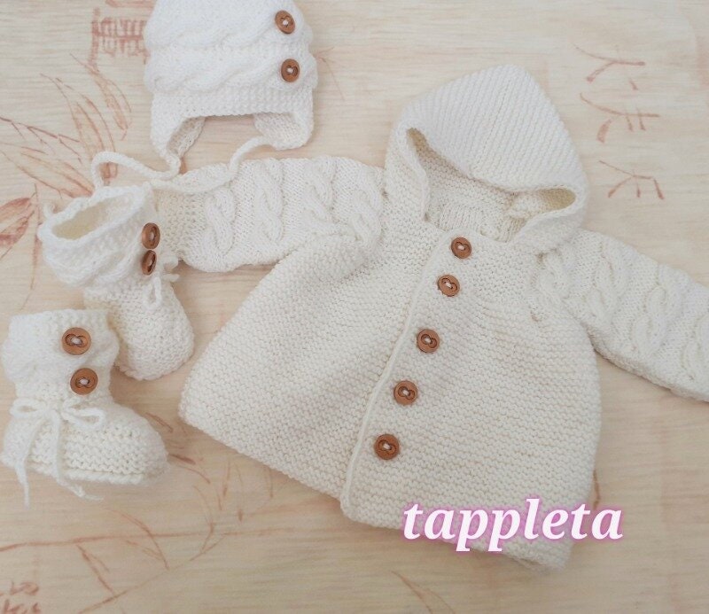 Newborn sweater and hat set Clearance