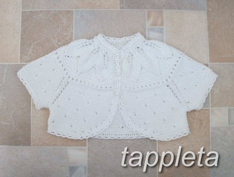 red christmas sweater knitted baptism bolero Bolero baby girl christening birthday cotton bolero newborn short sleeve white bolero