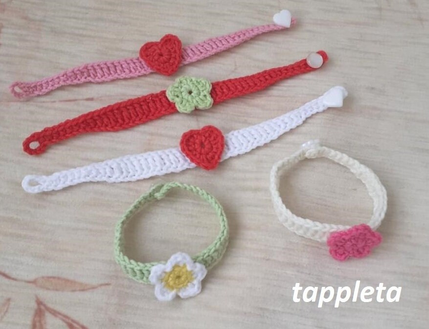 Crochet Bracelet Pattern Easy Crochet Friendship Bracelets Etsy