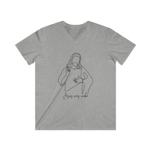 Jesus Was Woke Men's Fitted V-Neck Short Sleeve Tee