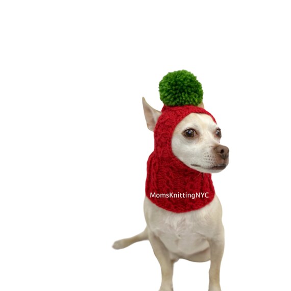 Dog santa hat with ear holes sales