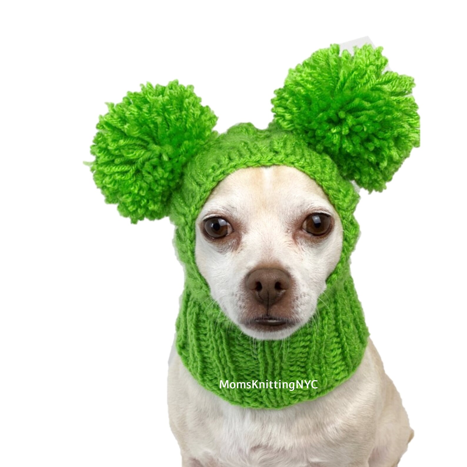 St Patricks Day Dog GREEN Hat SMALL Dog Winter Hat Pom Pom Etsy