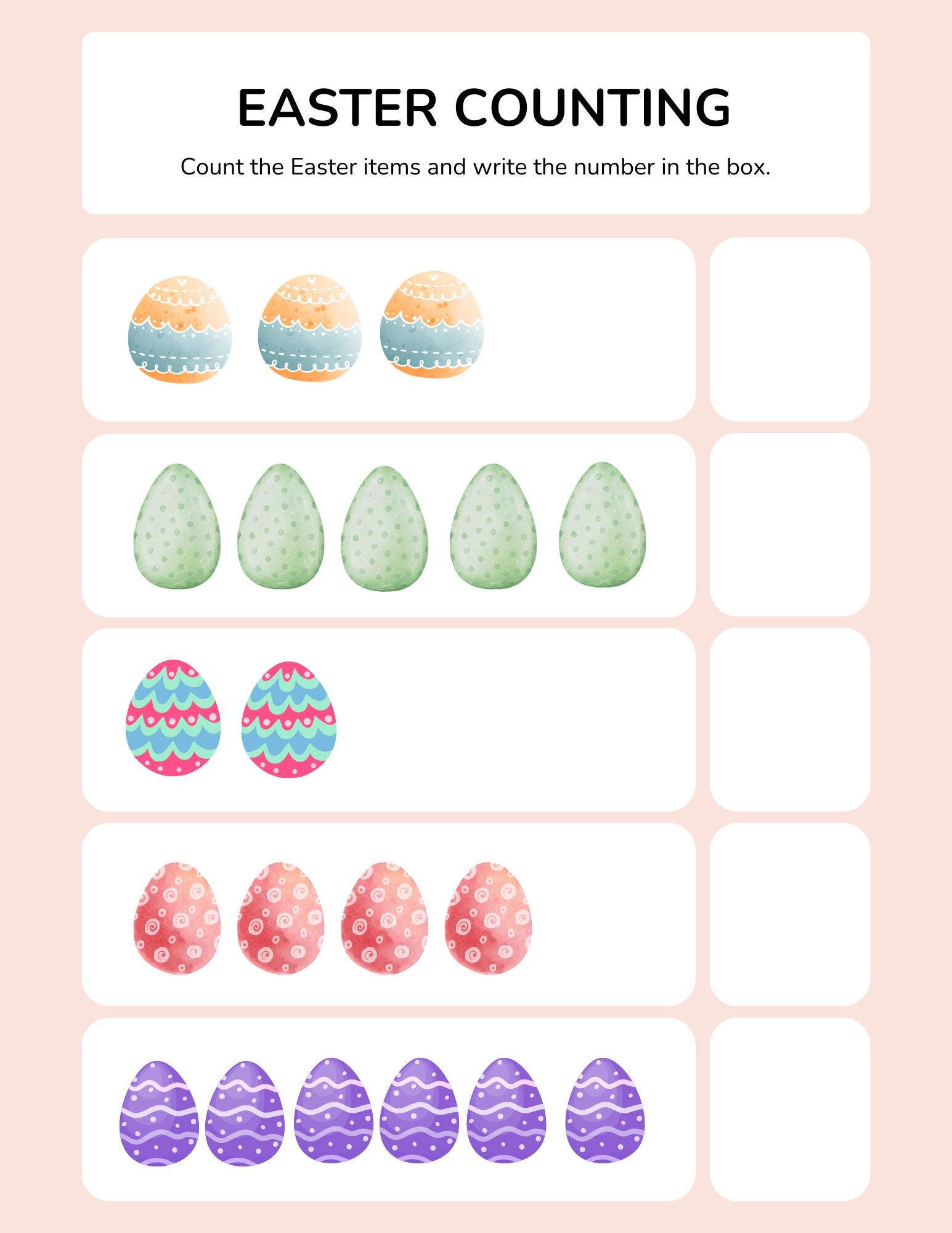 Easter Preschool Activity Pack, Easter Activity Printable, Easter ...