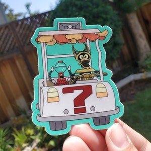 Gravity Falls/Mystery Science Theater 3000 Robots Mashup Vinyl Sticker