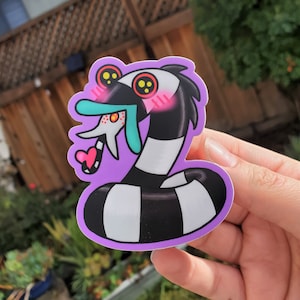 Beetlejuice Kawaii Sandworm Vinyl Sticker