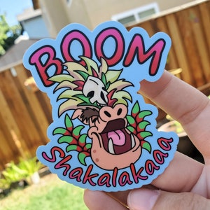 BOOM Shakalakaaa Muppet Treasure Island Fanart Vinyl Sticker