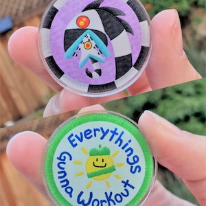 Beetlejuice Merit Badge Acrylic Pin Set