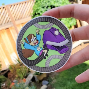 Gravity Falls/Mystery Science Theater 3000 Mabel Pines/Gypsy Mashup Vinyl Sticker