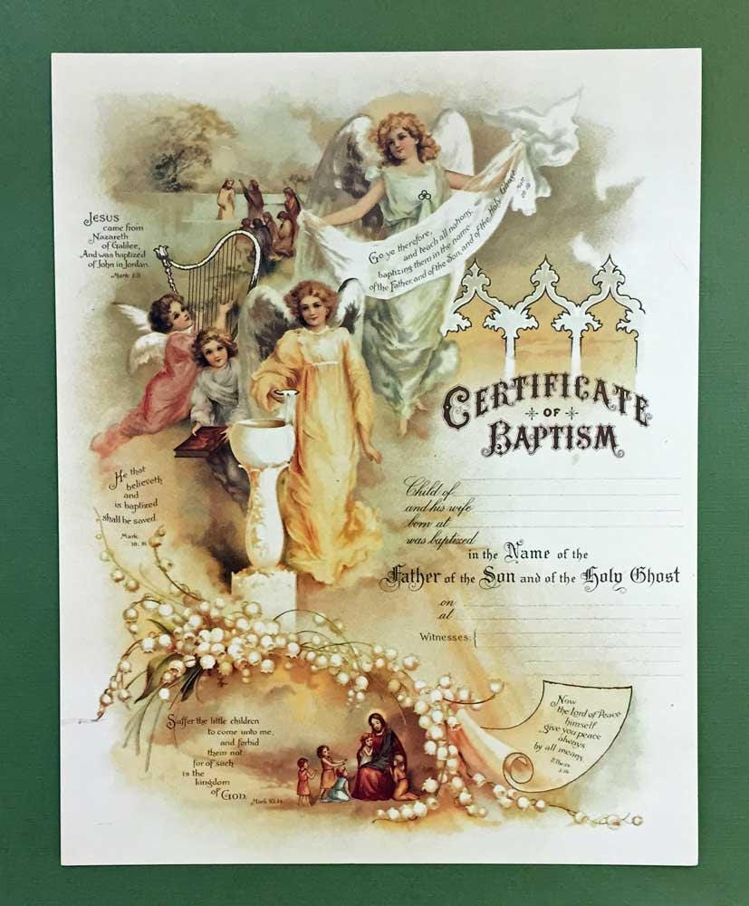 Certificat de baptême Bible Versets Angels Certificate Etsy Certificat de baptême Bible Versets Angels Certificate Etsy