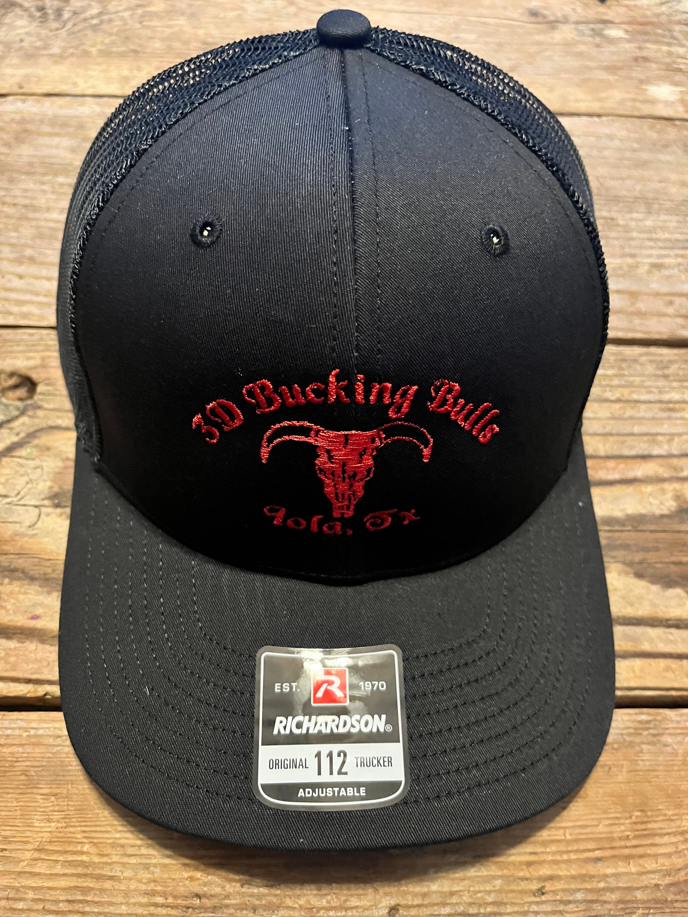 3D Black & Red Logo Cap - Etsy
