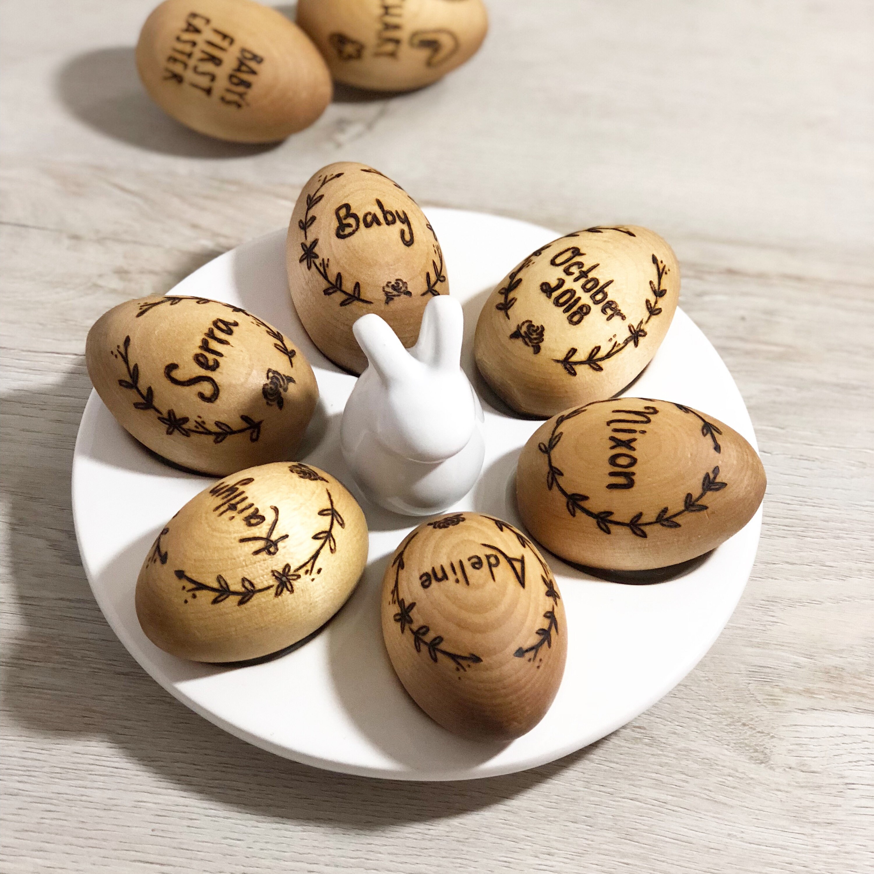 Baby's First Easter Personalized Easter Egg Easter Etsy