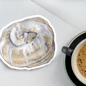 Cinnamon Roll Ball Python Stickers