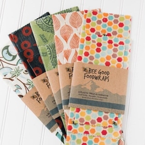 Organic Beeswax Wraps - Bee Good Wraps -Beeswax Food Wrap Sustainable Food Wrap Made in Oregon Portland, Oregon