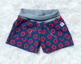 Fishman Donut Yoga Shorts for Women, Teens, Little Girls and Toddlers