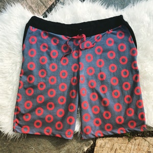 Fishman Donut Board Shorts All Ages Swim or Jersey Fabric Phish image 1
