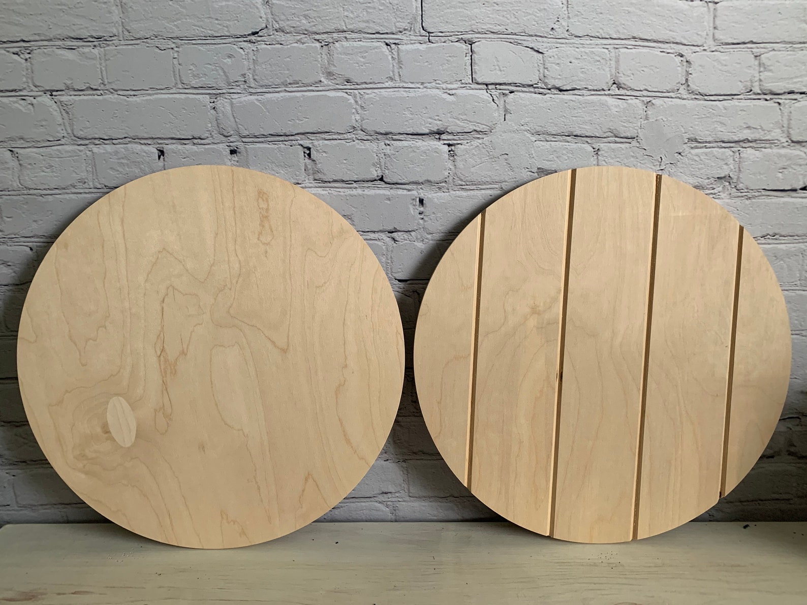 18 Wood Round Circles 1/2 Thick Wood Rounds 18 Wood Etsy