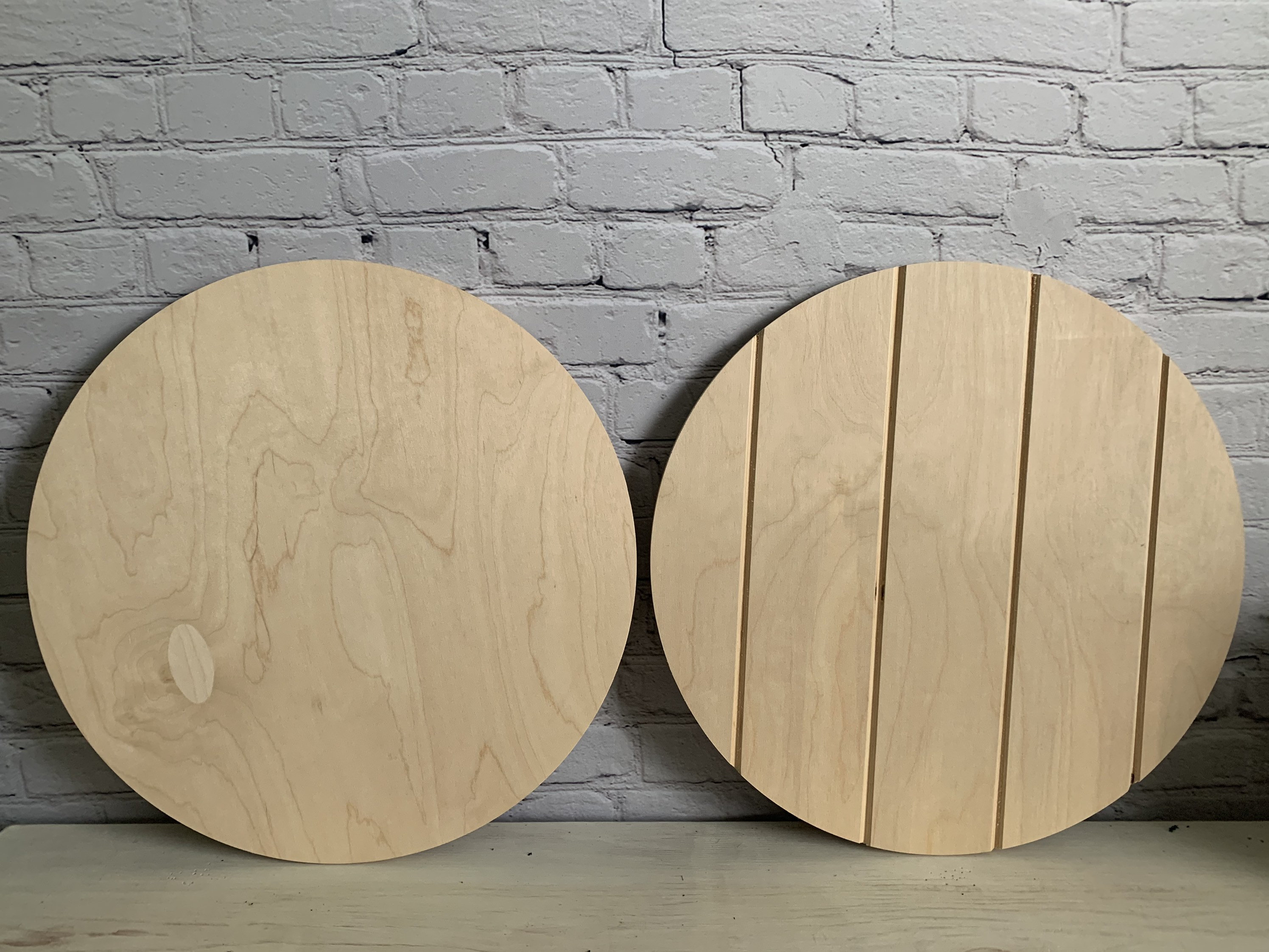 18 Wood Round Circles 1/2 Thick Wood Rounds 18 Wood Etsy