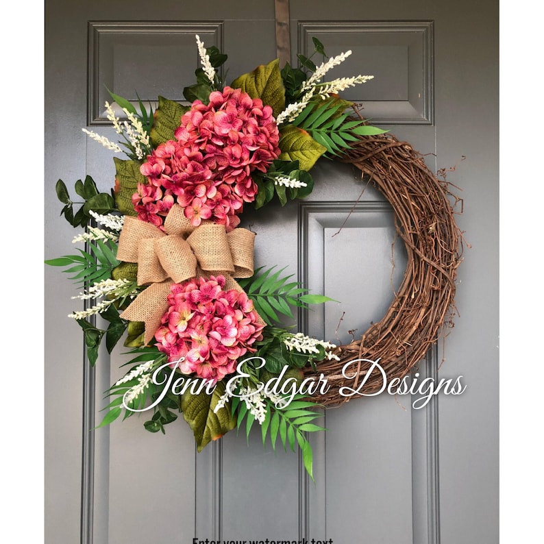 Extra Large wreaths for Front Door fall wreaths for front door year round wreaths hydrangea wreath for front door summer wreaths