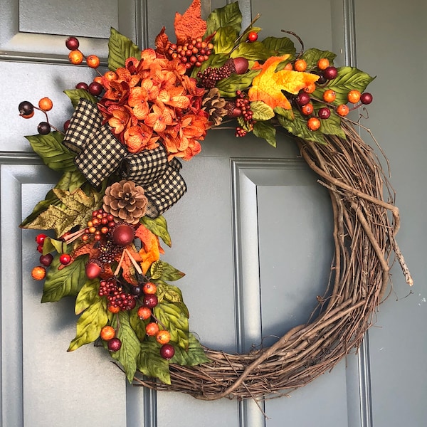 Fall Wreath, Fall wreaths for front door, fall wreaths, fall wreaths for door, front door wreaths, front door decor , Wreaths for Front Door