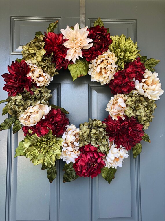 Extra Large Christmas Wreath For Front Door Holiday Wreath Etsy