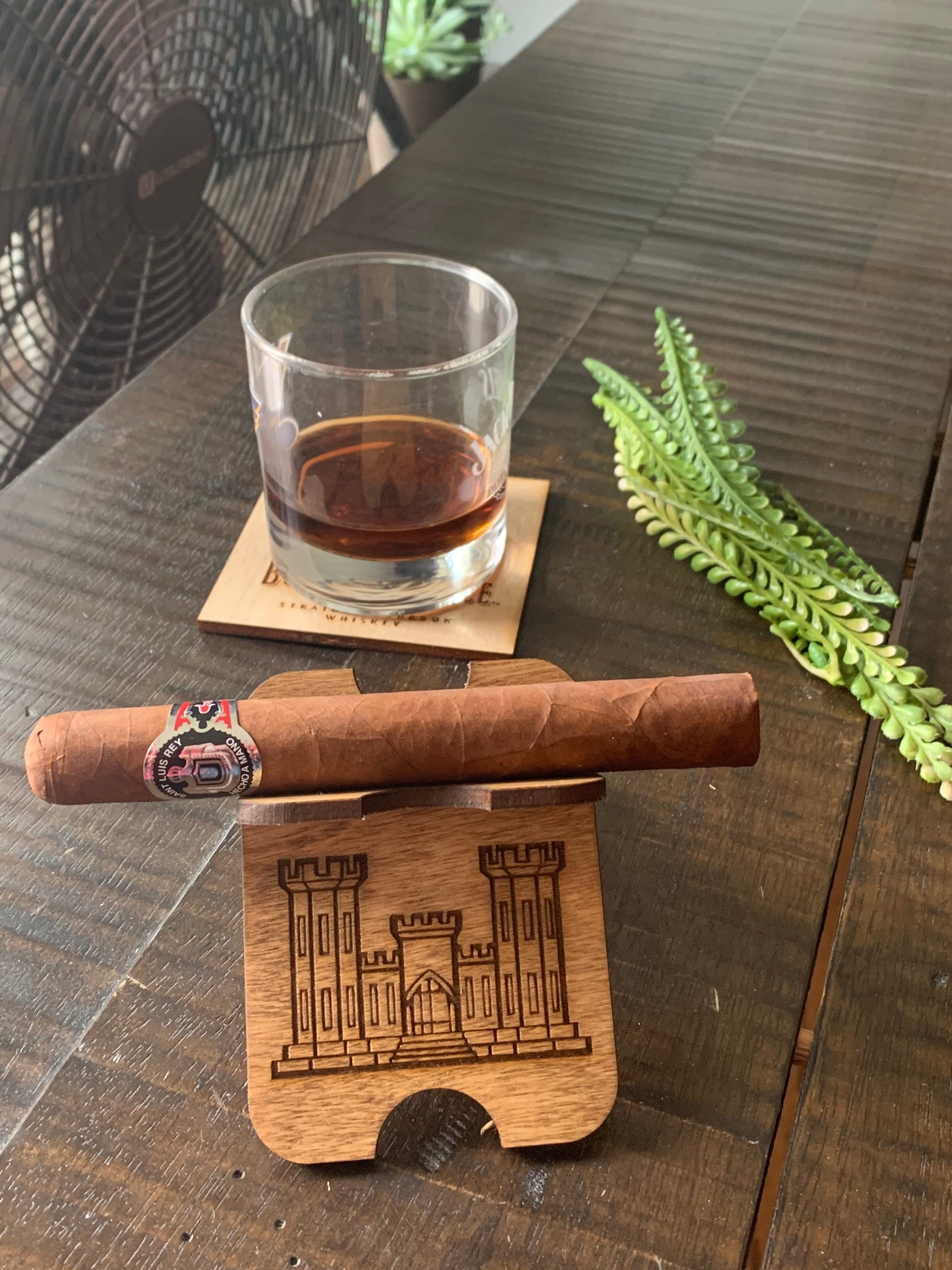 Personalized Laser Engraved Cut Cigar Stand Holder Cigar Etsy