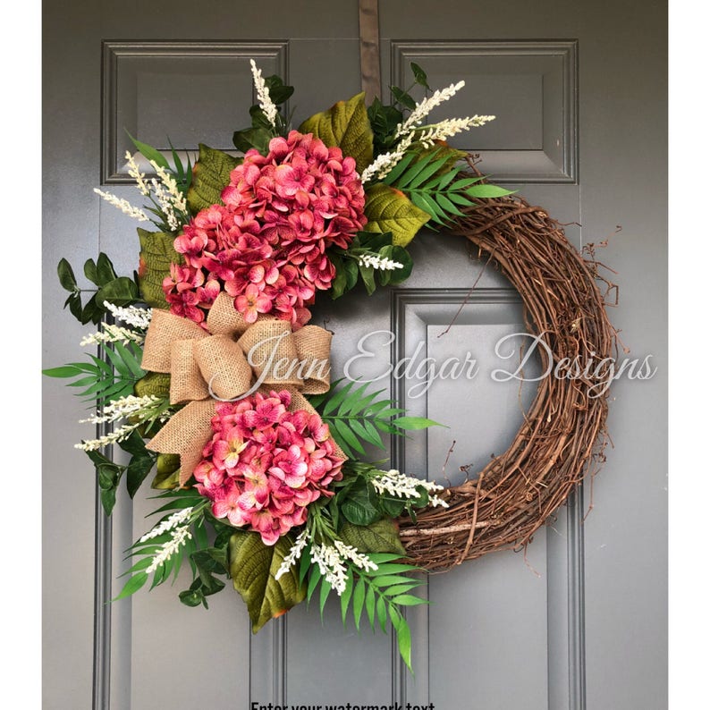 Extra Large wreaths for Front Door fall wreaths for front door year round wreaths hydrangea wreath for front door summer wreaths