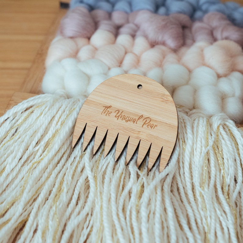 Wearable Weaving Comb for compacting your tapestry weaving Etsy