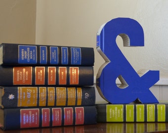 YOU PICK Ampersand Vintage Book Cut Out -  Wedding Decor and Gift Idea - Ampersand - Book Lover's Gift - Library Gift - Wedding Gift