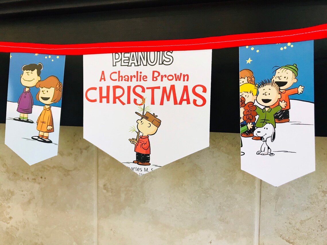 Charlie Brown Christmas Party Banner Charlie Brown Christmas | Etsy