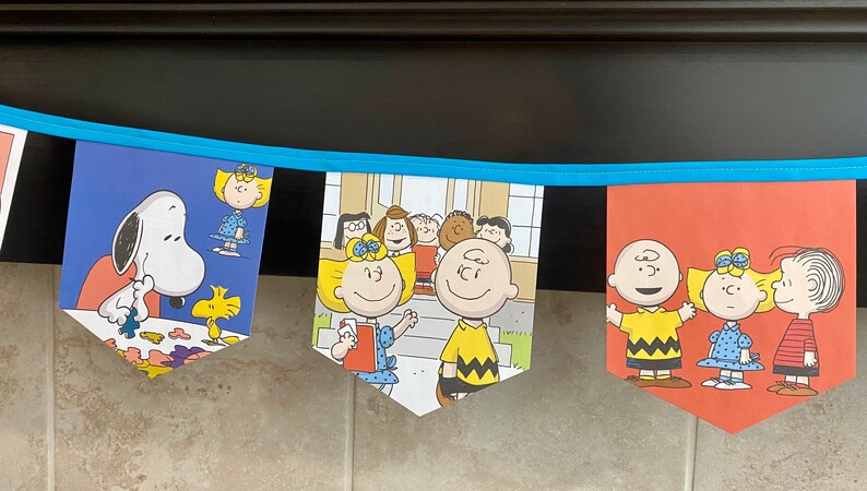 Charlie Brown Party Banner Charlie Brown Birthday Party | Etsy