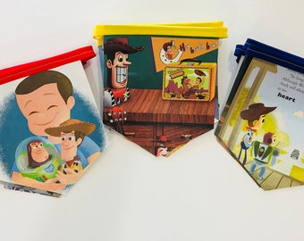 Toy Story Birthday Banner - Toy Story Party Banner Pack - Woody & Buzz Lightyear Banner - Toy Story Room Decor - Toy Story Baby Shower Decor