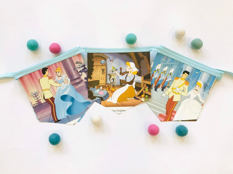 Cinderella Party Banner Cinderella Birthday Party Disney/'s Cinderella Vintage Book Banner Cinderella Baby Shower Retro Disney