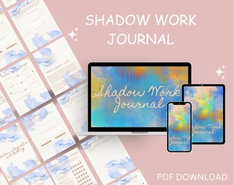 Shadow Work Journal, Shadow WorkBook, Journals, Spiritual work, metaphysical, empath, Printable & Digital Pages, Mental Health Journal, PDF