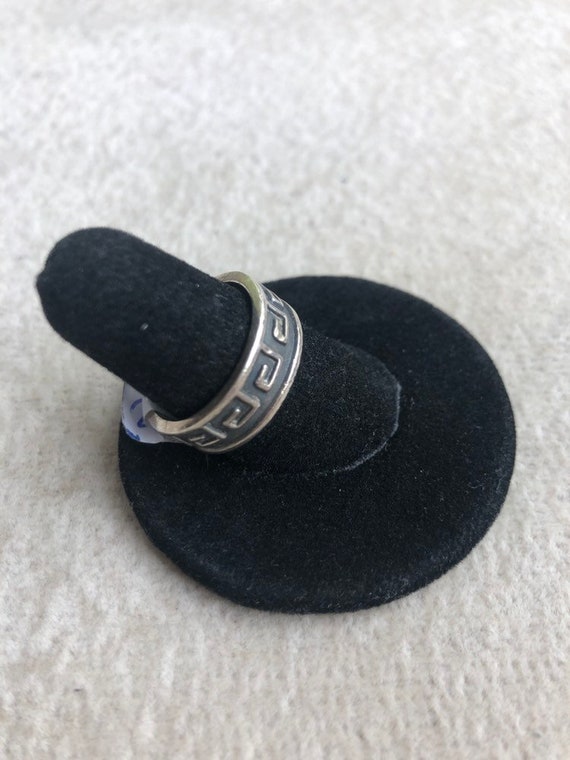 Vintage Sterling Silver Band - image 2