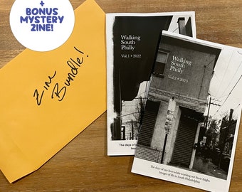 Zine Bundle! Walking South Philly Vol. 1+2 & Bonus Mystery Zine!