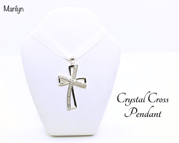 Cross Pendant. Silver Plated Cross With 