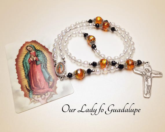 Guadalupe or Virgencita Plis Rosary.