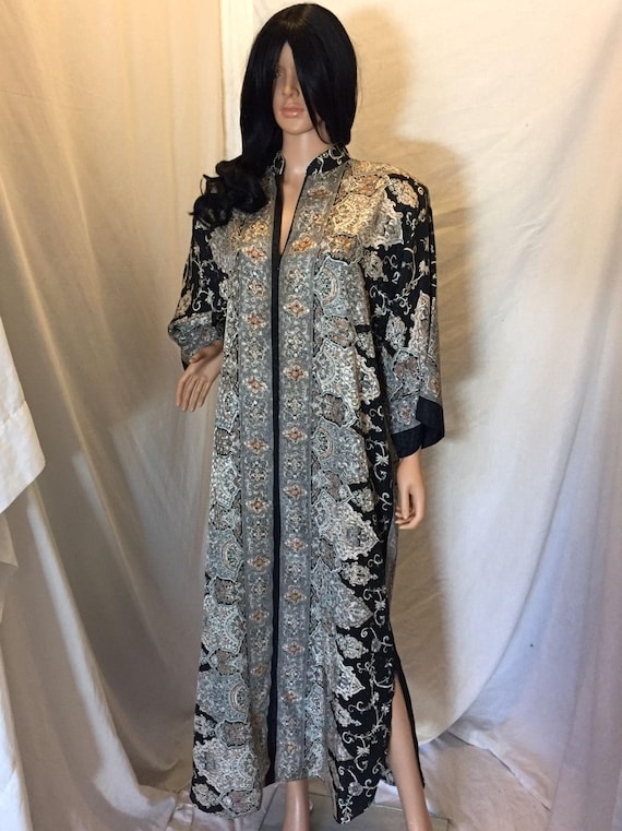 Vintage 80s Ruth Norman Neiman Marcus Caftan Dress