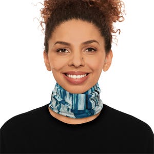 Lightweight Neck Gaiter / Head Scarf: UPF 50+ Sun Protection, Original Art Print