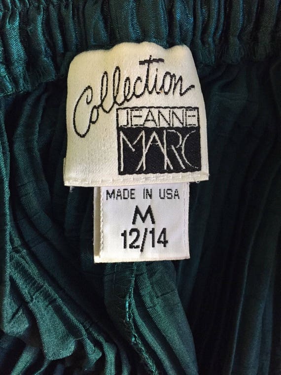 Vintage Jeanne Marc Crinkle Micro Pleated 2 Piece… - image 9