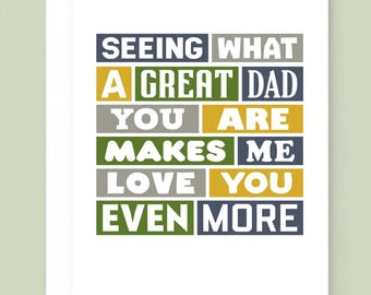 Anniversary Card For Husband, Father's Day Card For Partner : You Are A Great Dad | SE0034A5