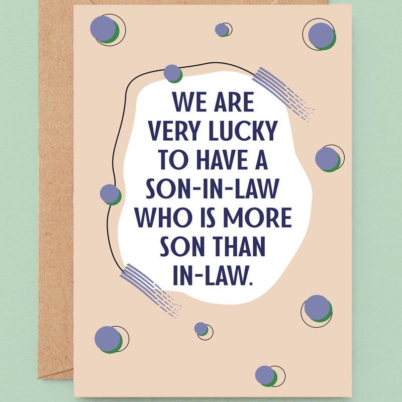 Son in Law Birthday Cards - Etsy